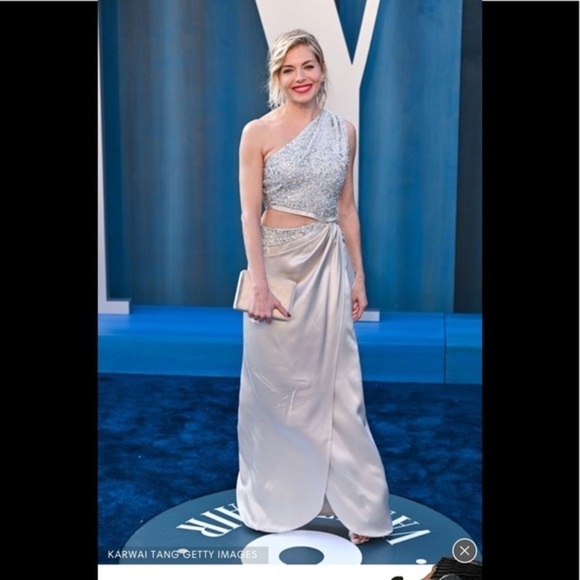 Panoply 2 Piece Maxi Gown 1 Shoulder Crop Top and Maxi Skirt Lavender Size 8 - Picture 8 of 15